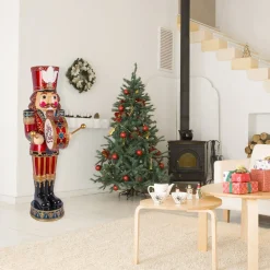 Christmas Accessories-National Tree Company 58" Animated Nutcracker With Multicolor Lights And Music