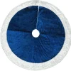 Christmas Tree Skirt-National Tree Company 48" Arctic Lights Collection Navy And Silver Tree Skirt