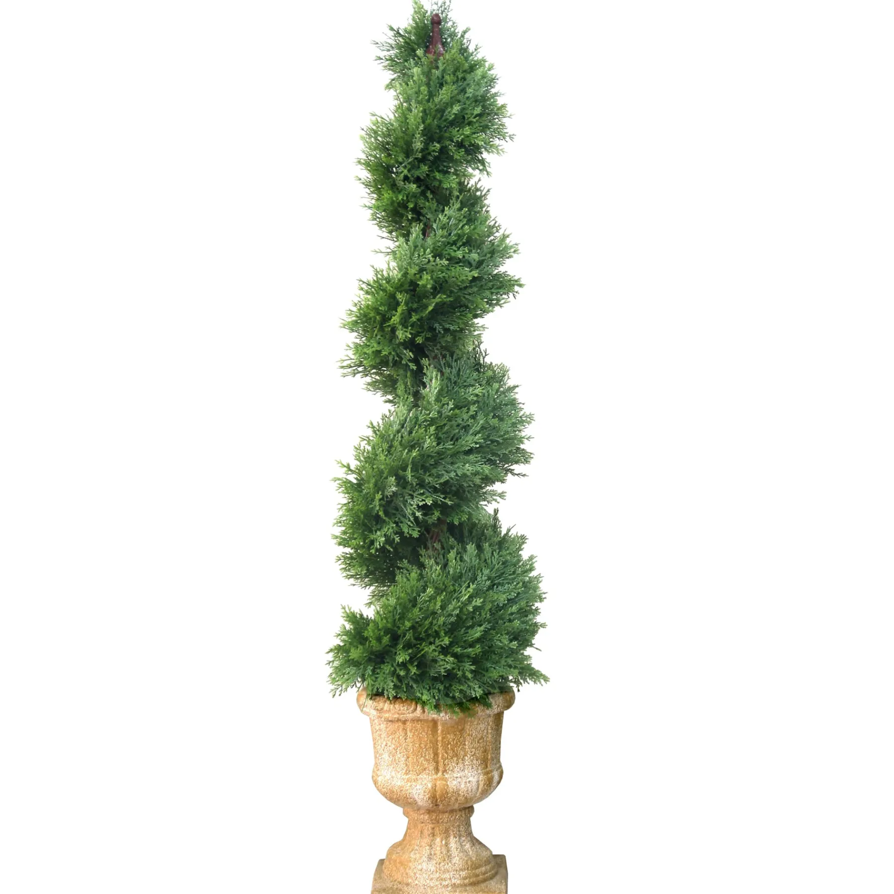 National Tree Company Potted Plants^54" Artificial Juniper Slim Spiral