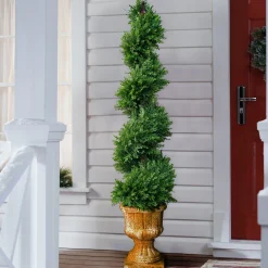 Topiaries / Shurbs-National Tree Company 54" Artificial Juniper Slim Spiral