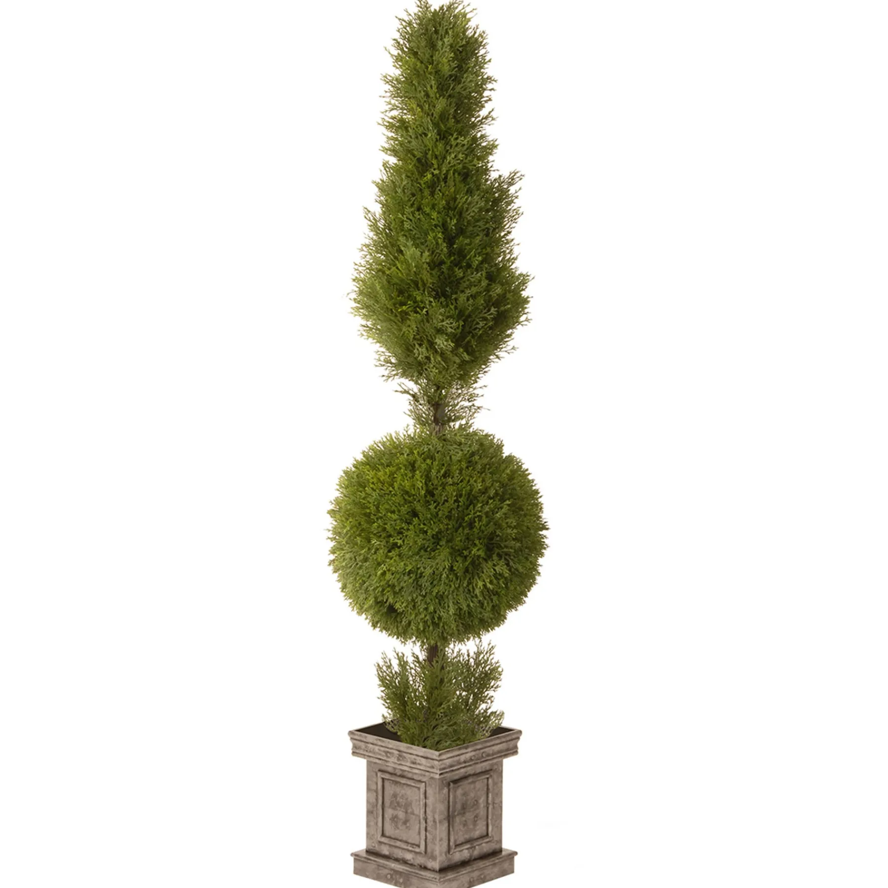National Tree Company Potted Plants^60" Artificial Juniper Spiral