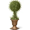 National Tree Company Topiaries / Shurbs^36" Artificial Mini Tea Leaf 1 Ball Topiary In Urn