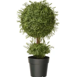 National Tree Company Potted Plants^30" Artificial Mini Tea Leaf One-Ball