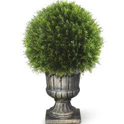 Topiaries / Shurbs-National Tree Company 27" Artificial Upright Juniper Ball Topiary