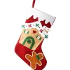 Christmas Accessories-National Tree Company 20" Be Merry Collection Gingerbread House Stocking