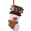 Christmas Stockings-National Tree Company 20" Be Merry Collection Novelty Snowman Stocking