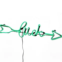 St. Patricks Day Decor-National Tree Company 20" 2D Green Neon St, Patrick'S Day "Luck" Sign With Lights