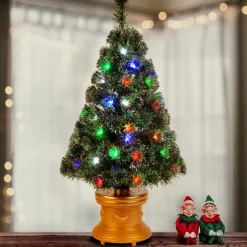 Fiber Optic-National Tree Company 36" Fiber Optic Evergreen Fireworks