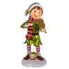 Christmas Accessories-National Tree Company 36" Fiddle Playing Pixie Elf With Multicolor Lights