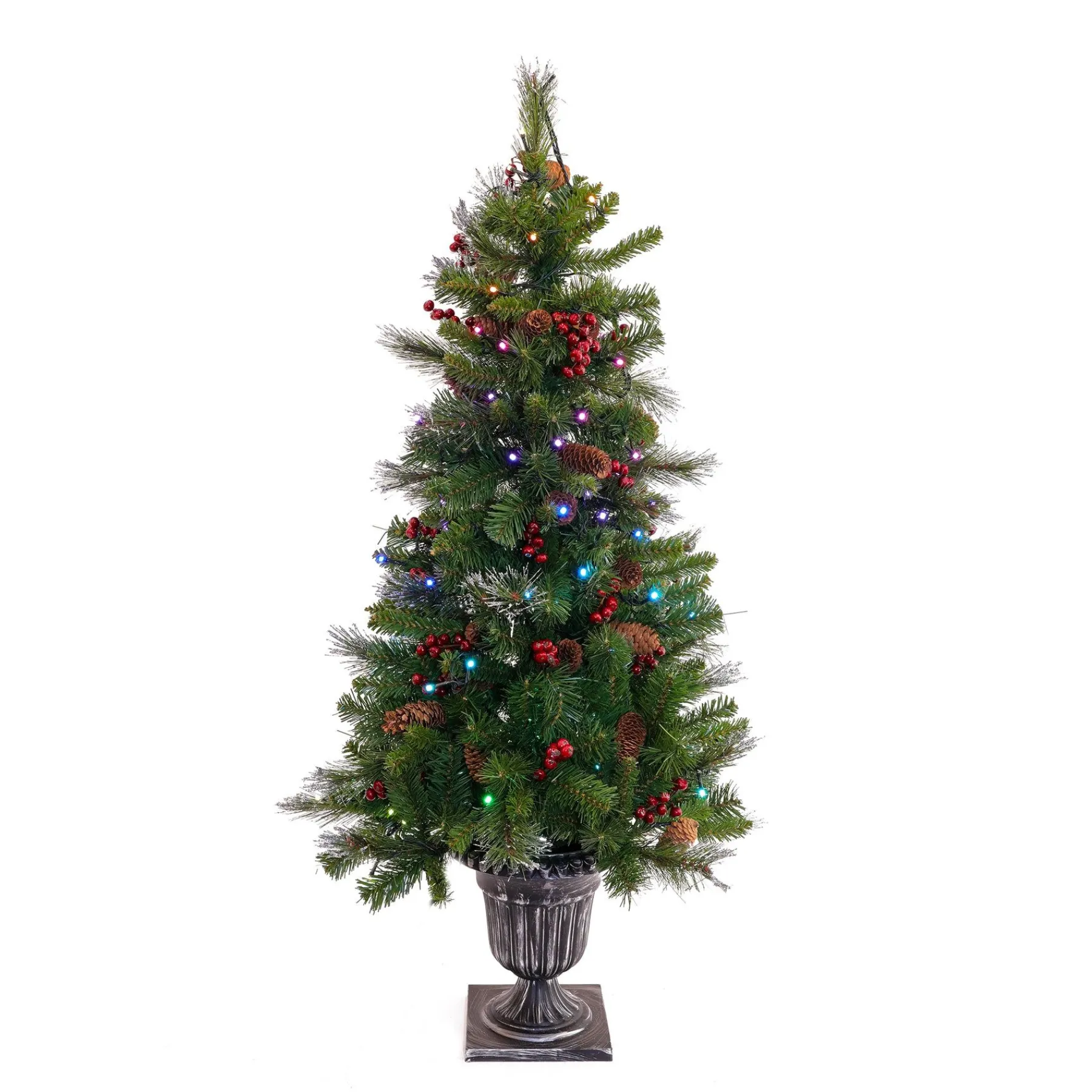 Slim-National Tree Company 4 Ft. Crestwood® Spruce Entrance Tree With Twinkly Led Lights