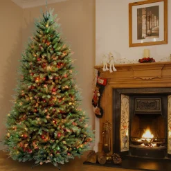 National Tree Company Full^7.5 Ft Dunhill Fir Tree With Multicolor Lights