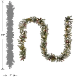 7' To 10' Garland-National Tree Company 9 Ft. Dunhill(R) Fir Garland With Clear Lights