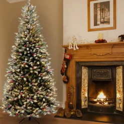 National Tree Company Slim^6.5 Ft. Dunhill(R) Fir Slim Tree With Clear Lights