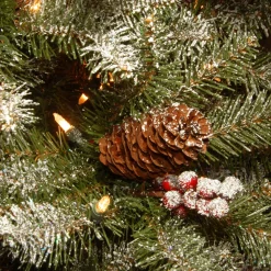 7Ft - 9Ft-National Tree Company 7.5 Ft. Dunhill(R) Fir Slim Tree With Clear Lights