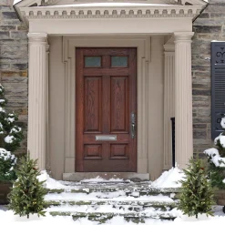 Clear-National Tree Company 3 Ft. Evergreen Pathway Tree With Clear Lights