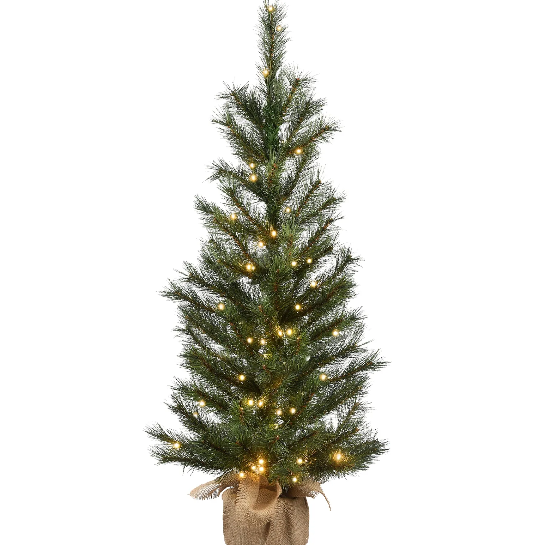 National Tree Company Full^4 Ft Frosted Ontario Pine Tree With Battery Operated Lights