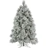 7Ft - 9Ft-National Tree Company 7.5 Ft. Hgtv Home Collection Pre-Lit Flocked Bavarian Pine Tree