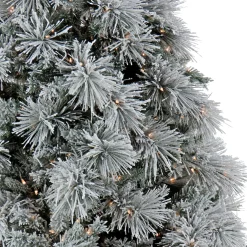 7Ft - 9Ft-National Tree Company 7.5 Ft. Hgtv Home Collection Pre-Lit Flocked Bavarian Pine Tree
