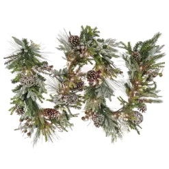 7' To 10' Garland-National Tree Company 9 Ft. Hgtv Home Collection Pre-Lit Cozy Winter Garland