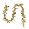 7' To 10' Garland-National Tree Company 9 Ft. Hgtv Home Collection Metallic Gold Laurel Garland
