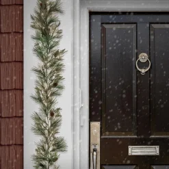 7' To 10' Garland-National Tree Company 9 Ft. Hgtv Home Collection Pre-Lit Black Tie Cedar Garland