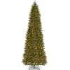10Ft And Taller-National Tree Company 12 Ft. Jersey Fraser Fir Pencil Slim Tree With Clear Lights