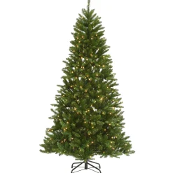 National Tree Company Full^9 Ft. Peyton Spruce Tree With Clear Lights