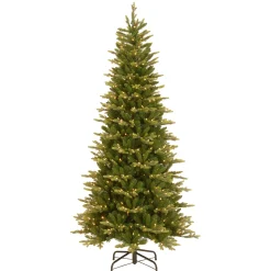 National Tree Company Slim^7.5 Ft Powerconnect(Tm) Glen Ridge Slim Spruce With Clear Lights