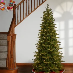 National Tree Company Slim^7.5 Ft Powerconnect(Tm) Glen Ridge Slim Spruce With Clear Lights