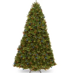 7Ft - 9Ft-National Tree Company 9 Ft. Powerconnect(Tm) Newberry Spruce With Dual Color® Led Lights