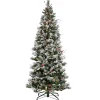 Slim-National Tree Company 9 Ft. Powerconnect(Tm) Snowy Bedford Slim Pine Tree With Clear Lights