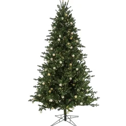 Full-National Tree Company 7.5 Ft Pre-Lit Aspen Pine Tree With Led Lights