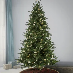 7Ft - 9Ft-National Tree Company 7.5 Ft Pre-Lit Aspen Pine Tree With Led Lights