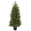 National Tree Company Potted Plants^5 Ft. Pre-Lit Cypress Tree In Nursery Pot