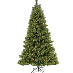 National Tree Company Full^7 Ft Pre-Lit Maine Pine Tree With Led Lights