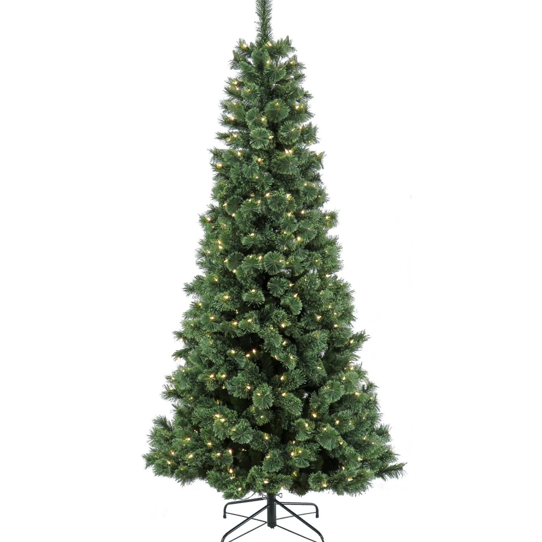Slim-National Tree Company 7.5 Ft. Pre-Lit Pilchuck Pine Tree With Led Lights