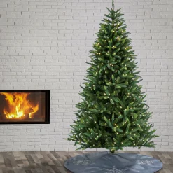 7Ft - 9Ft-National Tree Company 7.5 Ft. Pre-Lit Spada Pine Tree With Led Lights