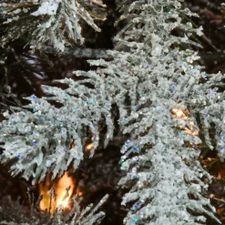 Slim-National Tree Company 4 Ft Snowy Morgan Spruce Entrance Tree With Clear Lights