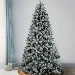 Full-National Tree Company 7.5 Ft. Snowy North Valley Spruce Tree