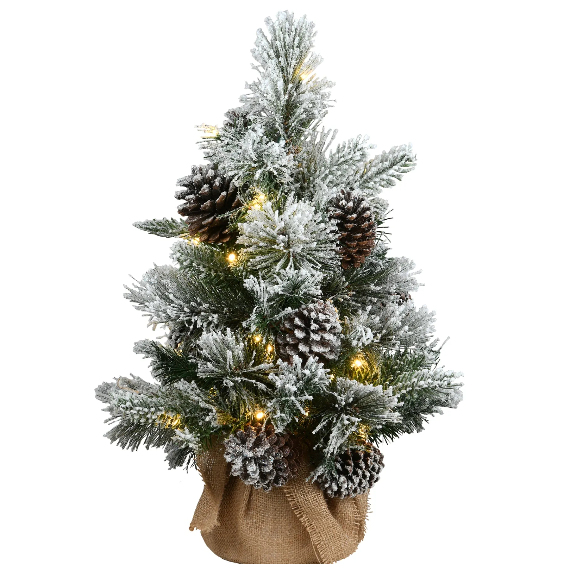 National Tree Company Full^2 Ft Snowy Redmond Pine With Battery Operated Led Lights