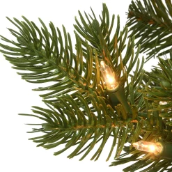 7Ft - 9Ft-National Tree Company 7.5 Ft Victoria Spruce Tree With Clear Lights