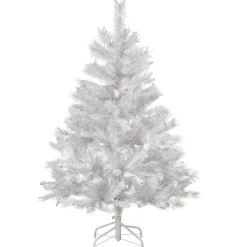 Clear-National Tree Company 4.5 Ft. Winchester White Pine Tree With Clear Lights