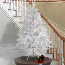 Clear-National Tree Company 4.5 Ft. Winchester White Pine Tree With Clear Lights