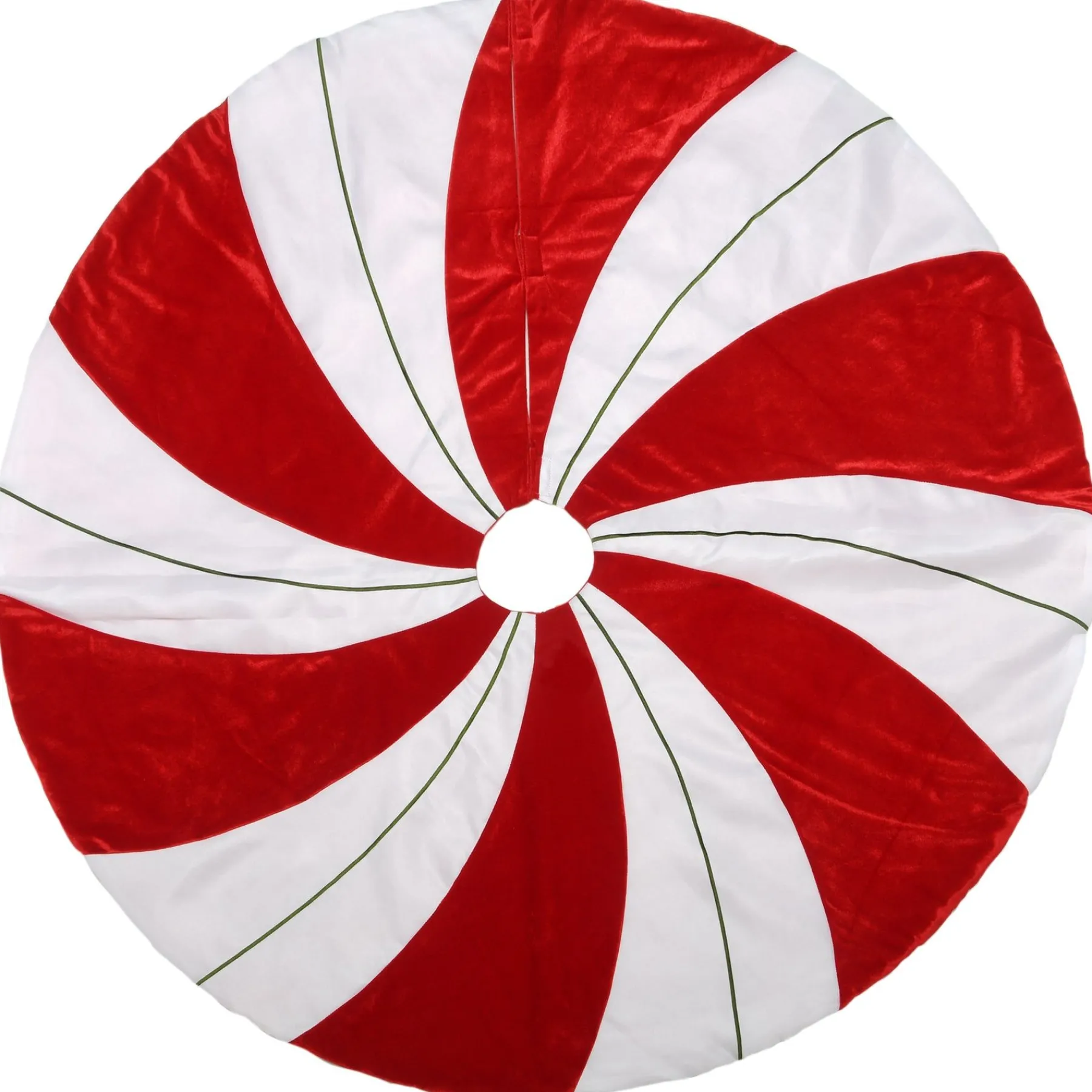 Christmas Tree Skirt-National Tree Company 52" General Store Collection Peppermint Tree Skirt