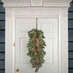 Christmas Greenery-National Tree Company 36" Glistening Pine Teardrop With Led Lights