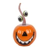Halloween Outdoor Decoration-National Tree Company 15" Halloween Floating Eyes Metal Pumpkin Decoration