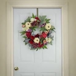 Harvest Wreath-National Tree Company 22" Harvest Wreath With Peony, Pumpkin And Bow