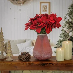 Christmas Accessories-National Tree Company 13" Hgtv Home Collection Buried Vase, Rust