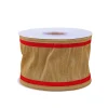 Christmas Accessories-National Tree Company 3" Hgtv Home Collection Dupioni Double-Sided Ribbon, Gold & Red