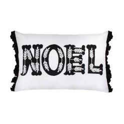 Christmas Textile-National Tree Company 22" Hgtv Home Collection Embroidered Noel Christmas Pillow